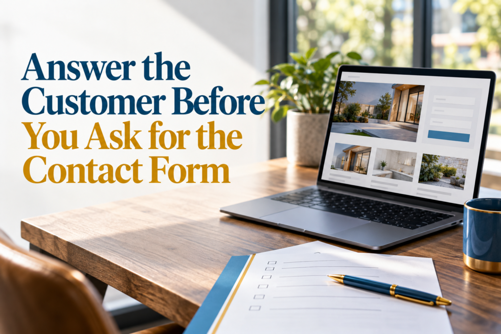 Answer the Customer Before You Ask for the Contact Form