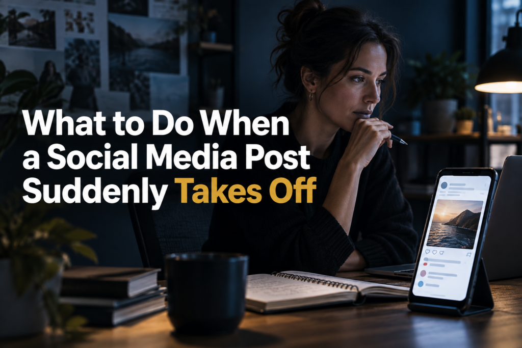 What to Do When a Social Media Post Suddenly Takes Off - social media strategy