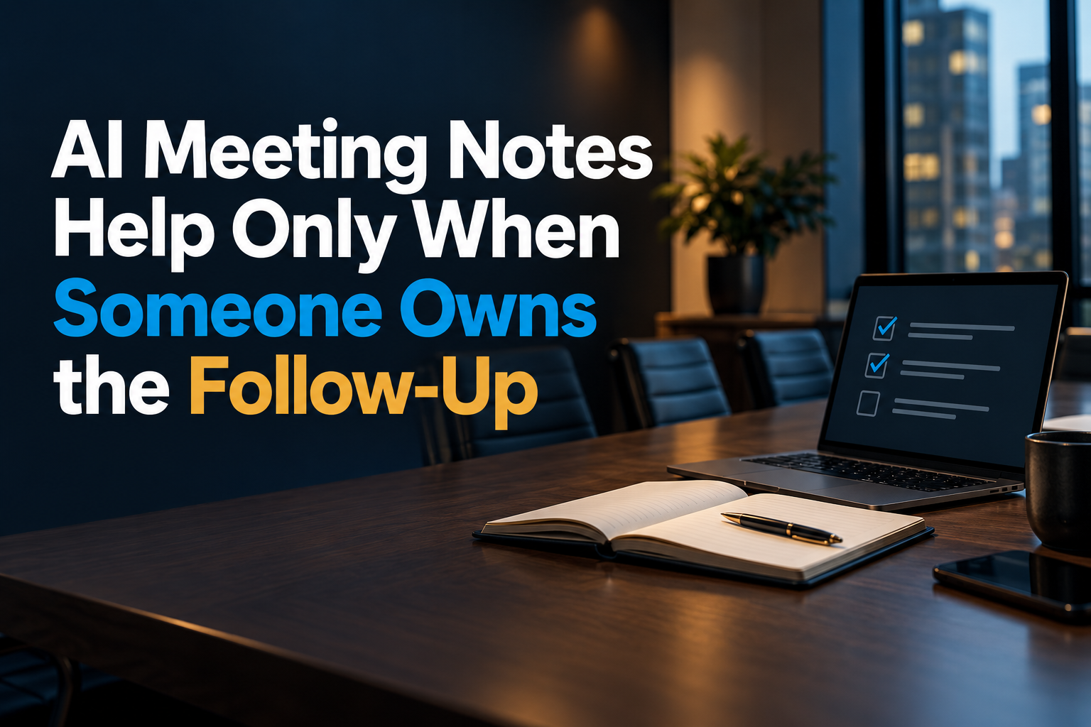 AI Meeting Notes Help Only When Someone Owns the Follow-Up feature image